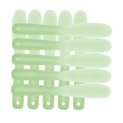 Hoement Cosmetic Plate Mixing Spatula Set 20pcs Silicone Makeup Spatulas Multifunctional Mixing Tools Long Handle