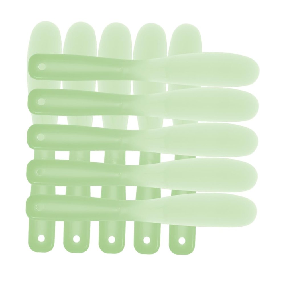 Hoement Cosmetic Plate Mixing Spatula Set 20pcs Silicone Makeup Spatulas Multifunctional Mixing Tools Long Handle