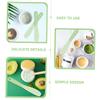 Hoement Cosmetic Plate Mixing Spatula Set 20pcs Silicone Makeup Spatulas Multifunctional Mixing Tools Long Handle view 2