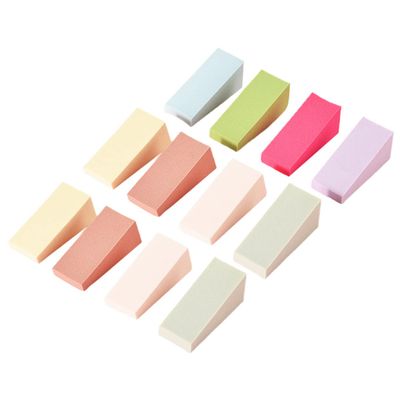 WOONEKY 24pcs Gradient Nail Art Sponges Double-ended Design for Easy Diy Manicure Safe and Flexible Material for Gradient Effects for Women and Men