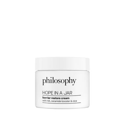 philosophy barrier restore cream with an ha+ complextm intensely hydrating cica & ceramides soothes, protects & repairs