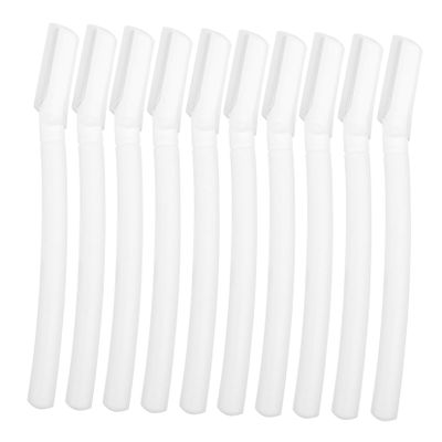NOLITOY 10pcs Eyebrow Razor Kit Women Razor Hair Trimmer Scissors Safe Facial Hair Shaver for Daily Use