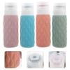 Beatifufu 4pcs Travel Squeeze Bottle Cherry Blossom for Toiletries Shampoo and Conditioner Leakproof Travel Containers Storage Bag view 2