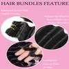 Loose Deep Wave Bundles Human Hair Short Brazilian Deep Wave Bundles 12 12 12 Inch 100% Unprocessed 12A Loose Wave Bundles Human Hair Flip Over Quick Weave Raw Hair 3 Bundles for Bob Style view 3