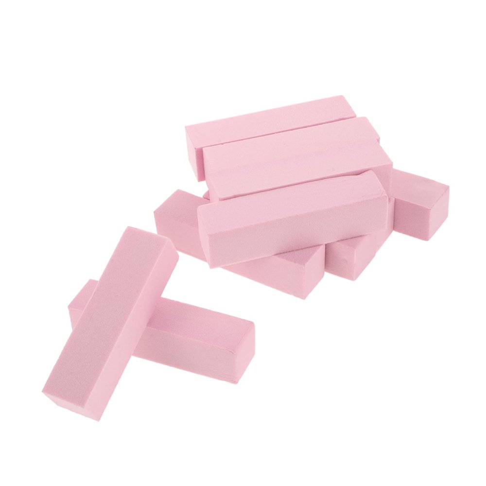 Mikinona 10pcs Four-Sided Nail Buffer File Fingernail Files Sanding Blocks Manicure Tools for Women Nail Art Supplies