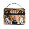 QASDFGHR Small Wily Coyote Print Makeup Bag,Travel Cosmetic Bag with Zipper for Women Square Make Up Bags Organizer view 1