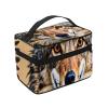 QASDFGHR Small Wily Coyote Print Makeup Bag,Travel Cosmetic Bag with Zipper for Women Square Make Up Bags Organizer view 2