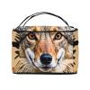 QASDFGHR Small Wily Coyote Print Makeup Bag,Travel Cosmetic Bag with Zipper for Women Square Make Up Bags Organizer view 3