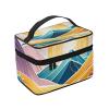 QASDFGHR Small Radiant Dreams Print Makeup Bag,Travel Cosmetic Bag with Zipper for Women Square Make Up Bags Organizer view 2