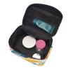 QASDFGHR Small Radiant Dreams Print Makeup Bag,Travel Cosmetic Bag with Zipper for Women Square Make Up Bags Organizer view 4