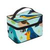 QASDFGHR Small Cartoon Bird Print Makeup Bag,Travel Cosmetic Bag with Zipper for Women Square Make Up Bags Organizer view 2