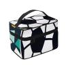 QASDFGHR Small Cool Soccer Ball Print Makeup Bag,Travel Cosmetic Bag with Zipper for Women Square Make Up Bags Organizer view 2