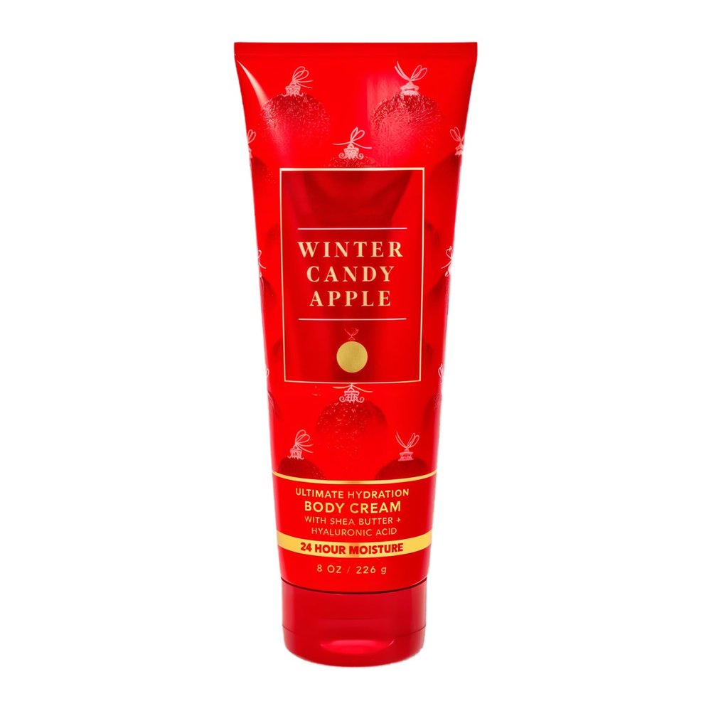 Bath and Body Winter Candy Apple Moisturizing Body Cream - 8 Oz - Nourishing Holiday Scent