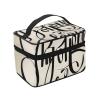 QASDFGHR Small be joyful calligraphy Print Makeup Bag,Travel Cosmetic Bag with Zipper for Women Square Make Up Bags Organizer view 2