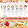 Dansib 24 Pcs Teacher Appreciation Gift Bulk Hand Cream Boho Rainbow Employee Staff Appreciation Hand Lotion Teacher Team Gift Bulk for Women Valentine's Day Travel Size Lotion Cream Moisturizing view 3