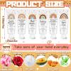 Dansib 12 Pcs Teacher Appreciation Gift Bulk Hand Cream Boho Rainbow Employee Staff Appreciation Hand Lotion Teacher Team Gift Bulk for Women Valentine's Day Travel Size Lotion Cream Moisturizing view 3