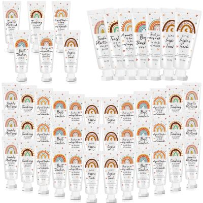Dansib 36 Pcs Christmas Teacher Appreciation Gift Bulk Hand Cream Boho Rainbow Employee Staff Appreciation Hand Lotion Teacher Team Thank You Gift Bulk for Christmas Thanksgiving Party Favor Stuffers