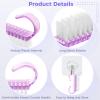 400 PCS Handle Grip Nail Brush Bulk, Small Nail Brushes with Soft Stiff Bristles, Nail Cleaner Scrubbing Kit for Cleaning, Daily Use Fingernail Brush for Toes and Nails view 3