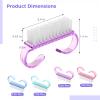 400 PCS Handle Grip Nail Brush Bulk, Small Nail Brushes with Soft Stiff Bristles, Nail Cleaner Scrubbing Kit for Cleaning, Daily Use Fingernail Brush for Toes and Nails view 4