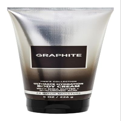 Bath and Body Graphite Ultimate Hydration Body Cream For Men | 8 Oz