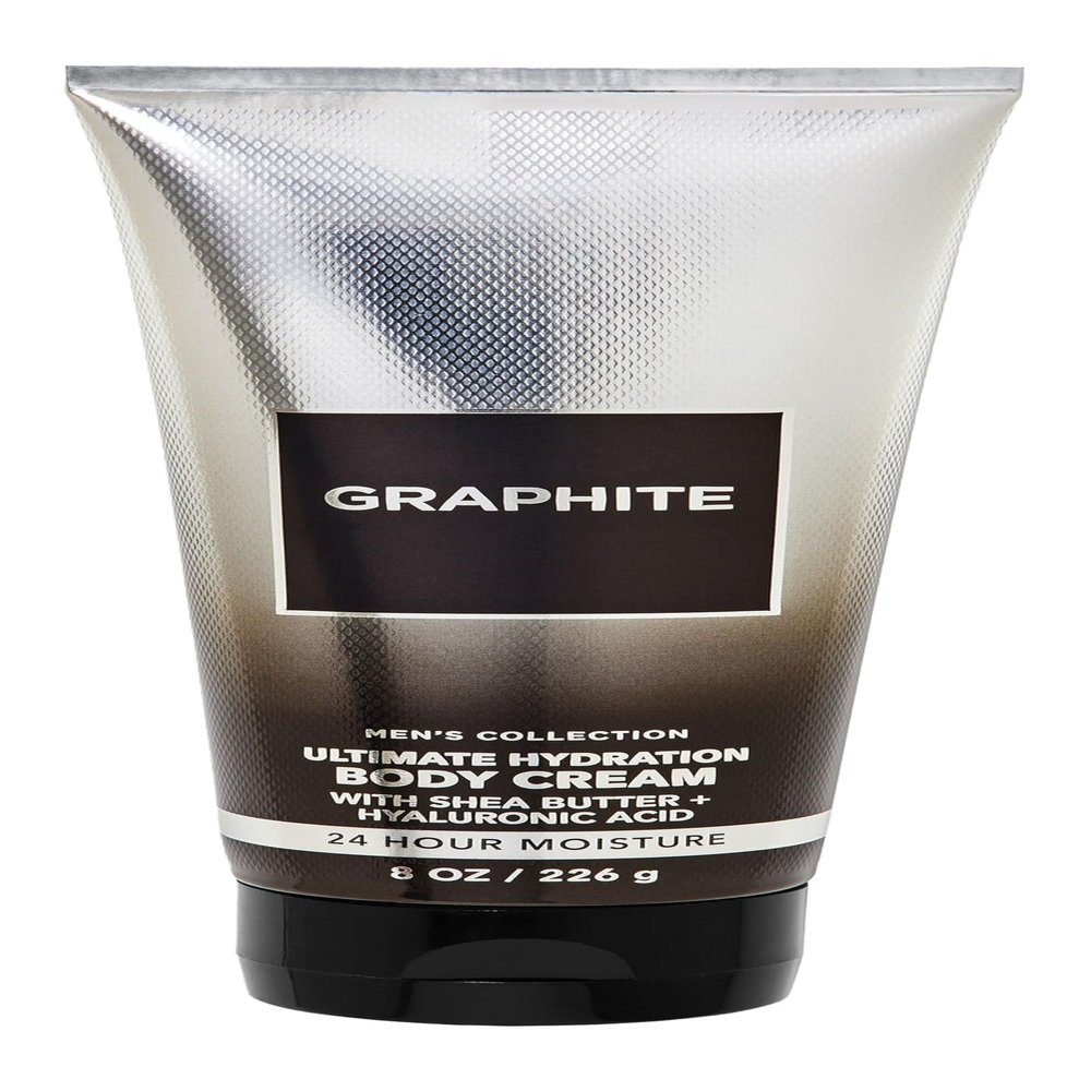 Bath and Body Graphite Ultimate Hydration Body Cream For Men | 8 Oz