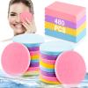 480 PCS Bulk Facial Sponge Esthetician Supplies, Facial Sponges Compressed for Esthetician Women, Makeup Remover Pads Round Face Wash Sponge for Cleansing, Exfoliating Disposable Face Sponges, 4 Color view 1