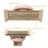 Latest Ver. 2Pcs Two-Way Dry Razor Replacement Head with Rose Gold Plated Body fit for Flawless Nu Razor, Hair Remover Tool with Covers Compatible for Finishing Touch Razor for Women view 2