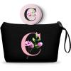 Happy Birthday Friendship Womens Bridesmaid Coolest Gifts for Sister Teacher Coworkers Personalized Travel Makeup Cosmetic Bag with Mirror Valentines Mothers Day Christmas Graduation C view 1
