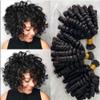 Hesperis Curly Human Hair Bulk for Braiding Bouncy Curly Human Hair Bundles No Weft Double Drawn Bulk Hair for Boho Braids (18inch, 1 bundle 100g) view 1