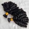 Hesperis Curly Human Hair Bulk for Braiding Bouncy Curly Human Hair Bundles No Weft Double Drawn Bulk Hair for Boho Braids (18inch, 1 bundle 100g) view 4
