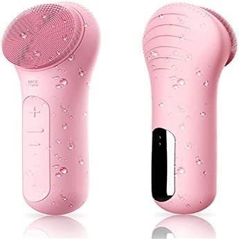 Cleansing Brush, Electric Silicone Cleansing Brush Massage Brush, IPX7 Waterproof, for Deep Cleansing, Gentle Exfoliation, Soft Cleansing, for All Skin Types