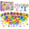 Bath Bombs for Kids with Surprise Inside, 40 Large Number Pack Paw Shape Bath Bombs Gift Set, Natural Organic Kids Bubble Bath Fizzy for Girls Boys with Bath Toys Inside view 1