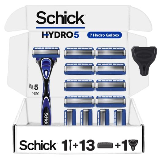 NEW SchickHydro 5 Men's 5 Blade Razor Set