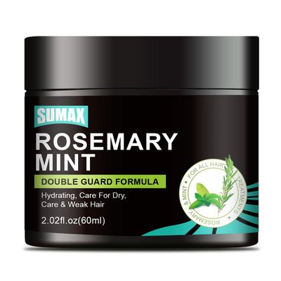 60ml Black Jar Rosemary Mint Ice Hair Mask - Cool And Soothing, Deep Nourishment, Restore Hair Vitality