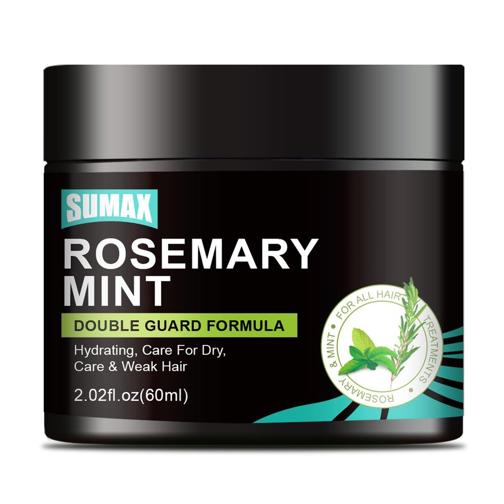 60ml Black Jar Rosemary Mint Ice Hair Mask - Cool And Soothing, Deep Nourishment, Restore Hair Vitality