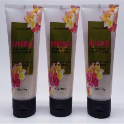 3 BAHAMAS PASSIONFRUIT BANANA FLOWER Body Scrub Wash bath body 6 oz
