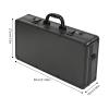 Beauty Professional Barber Case 21.7x10.7x4in,Aluminum Alloy Barber Carrying Case,Stylist Tool Travel Carry Case, Salon Hair Cutting Grooming Kit case(Black2 (with Shoulder strap), 21.7x10.7x4 in) view 2