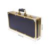 Beauty Professional Barber Case 21.7x10.7x4in,Aluminum Alloy Barber Carrying Case,Stylist Tool Travel Carry Case, Salon Hair Cutting Grooming Kit case(Golden2 (with Shoulder strap), 21.7x10.7x4 in) view 2