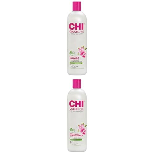 Bundle of CHI ColorCare Color Lock Shampoo, 25 Oz and CHI ColorCare Color Lock Conditioner, 25 Oz