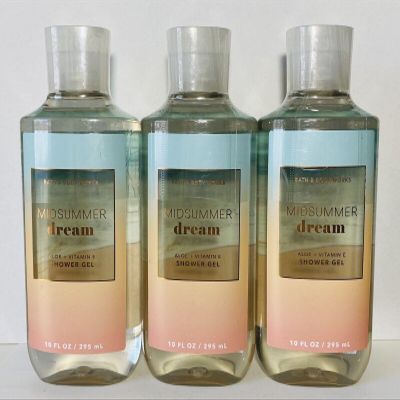 3 MIDSUMMER DREAM Shower Gel Body Wash bath body 10 oz