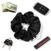 Pocket Scrunchies Hair Ties with Hidden Zipper Stash Scrunchy Ponytail Holder Secret Compartment Items view 3
