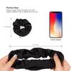 Pocket Scrunchies Hair Ties with Hidden Zipper Stash Scrunchy Ponytail Holder Secret Compartment Items view 4