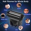 Moclever Electric Groin Hair Trimmer for Men, 2-in-1 Ball & Body Groomer, Cordless Pubic Hair Shaver, Beard & Body Trimmer, Waterproof IPX7 Wet/Dry Razor w/LED Light, LCD Display, Ceramic Blades view 4