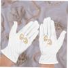 Veemoon 6pairs Anti-static Microfiber Gloves for Jewelry Inspection Etiquette and Cleaning Comfortable Protective Gloves for Watches Glasses and Exhibitions view 3