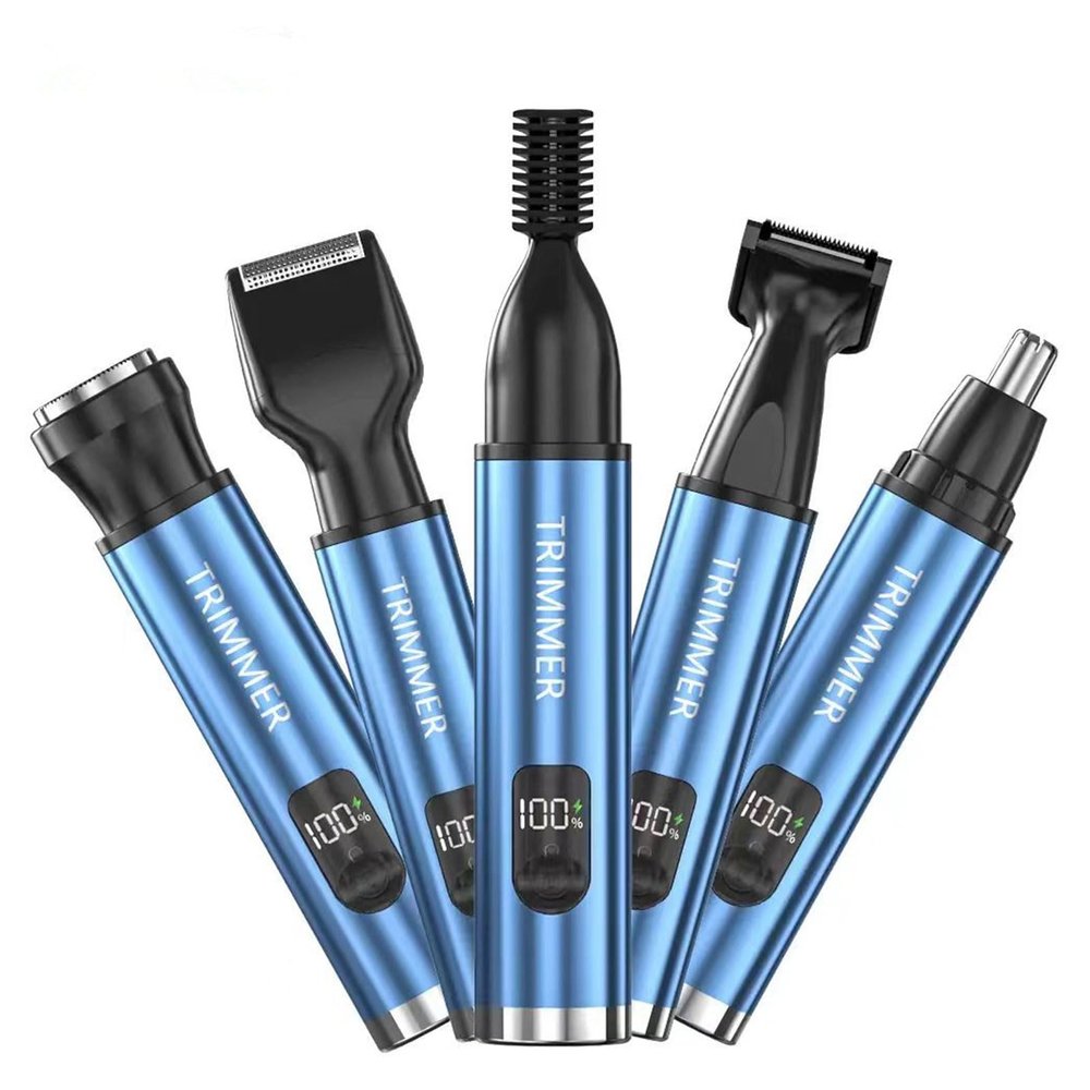 Convenient Grooming Device Nose Hair Shaver Electric Shaver 5 In 1 Electric Beard Shaver Electric Shaving Tool For Man