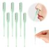Dawmud Nasal Hair Cutter, 2025 Upgraded Portable Nose Hair Trimmer, Nose Hair Trimming Tweezers, Split Ends Hair Trimmer, Manual 360 Rotating Nostril Hair Removal for Men Women (6PCS Green) view 1
