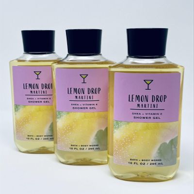 3 LEMON DROP MARTINI Shower Gel Wash bath body 10 oz.