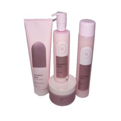 4 pack Sensitive Skin With Colloidal Oatmeal bath body lotion wash bubble bath butter