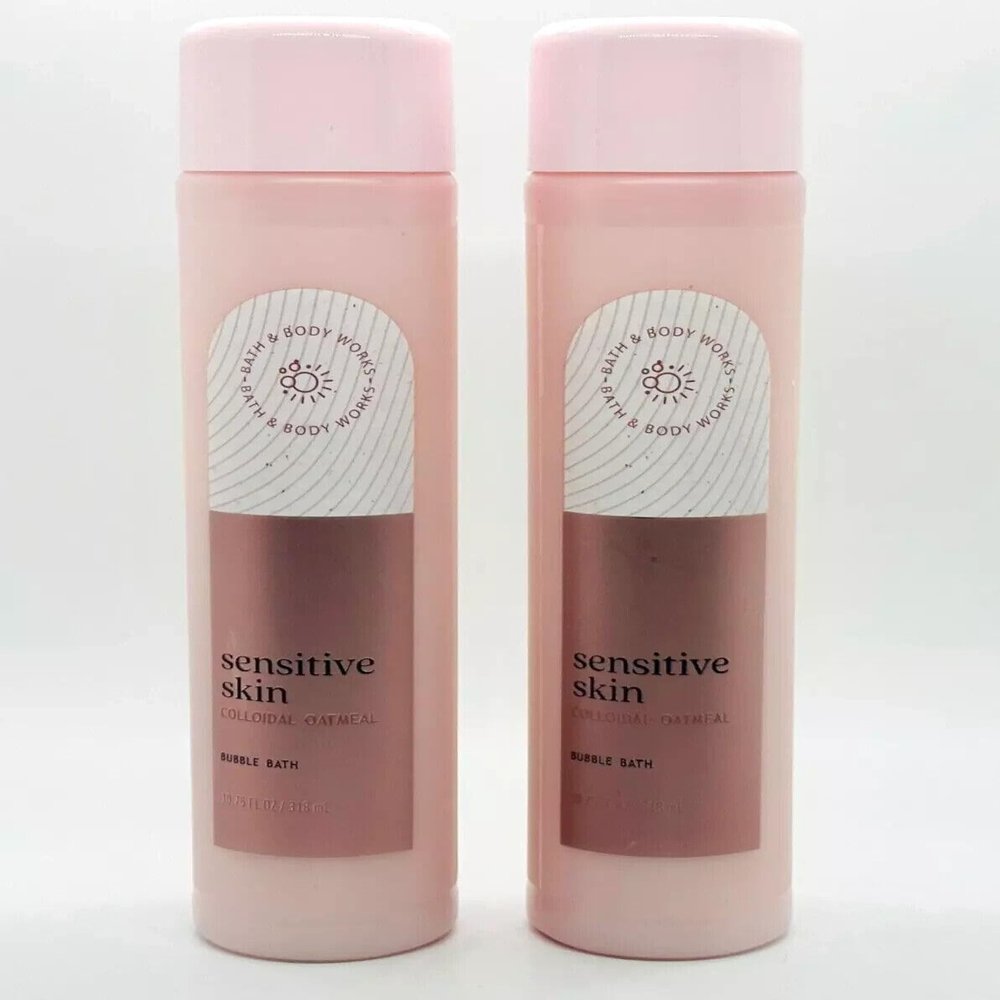 2 Sensitive Skin Colloidal Oatmeal Bubble Bath Body 10.75 oz