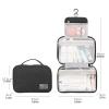 Hanging Travel Toiletry Bag for Women,10 X 6.5 Inch Big Makeup Bag,Foldable Portable Large Capacity Travel Toiletries Bag with Compartment,Waterproof Travel Cosmetic Bag,Travel Accessories view 2